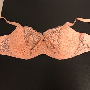 36DDD Pink Body by Victoria Unlined Demi Bra